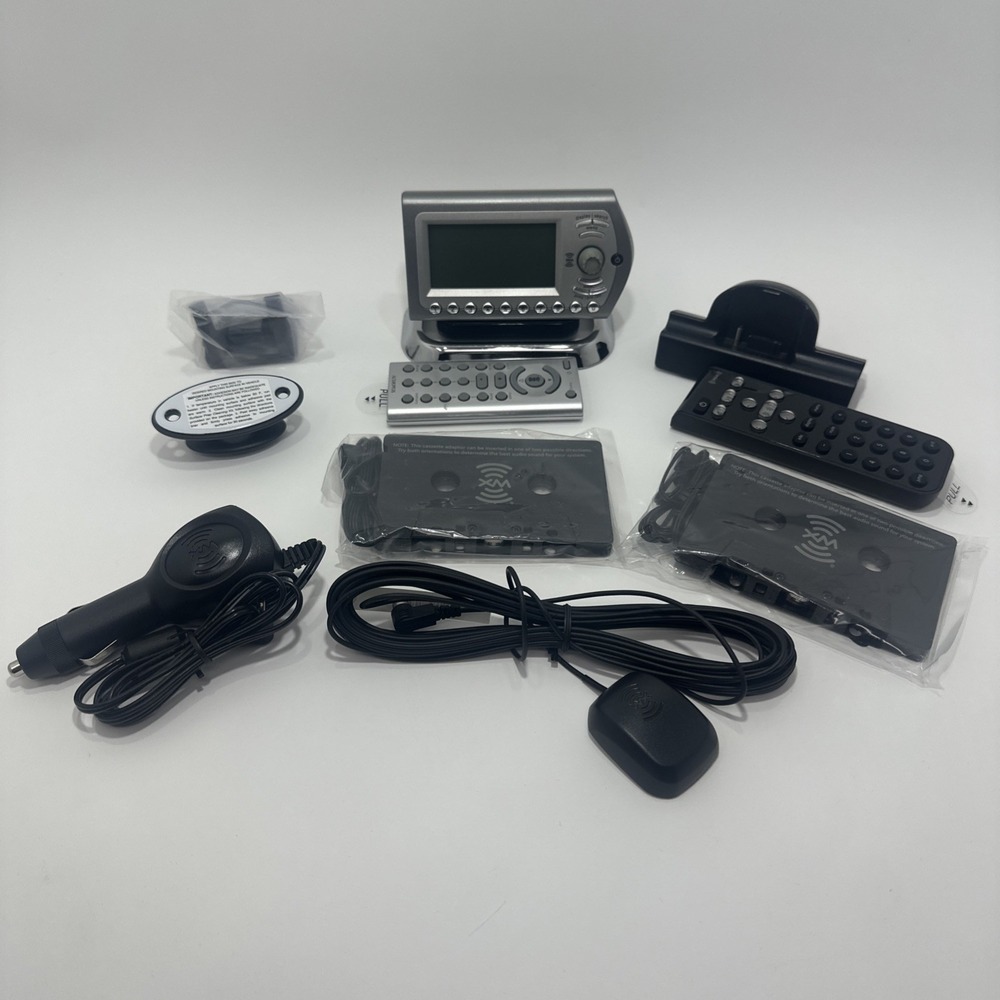 Sirius XM Satellite Radio Parts Cradles 12v & 2 Cassette Adapter Remotes Mounts